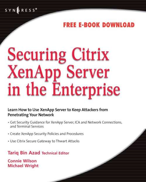 Book cover of Securing Citrix XenApp Server in the Enterprise
