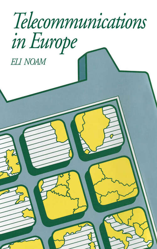 Book cover of Telecommunications In Europe