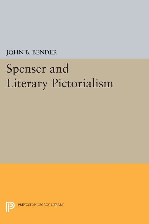 Book cover of Spenser and Literary Pictorialism