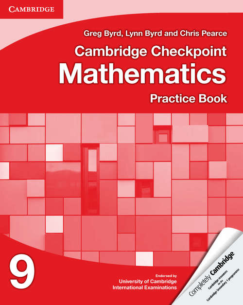 Book cover of Cambridge Checkpoint Mathematics Practice Book 9 (PDF)
