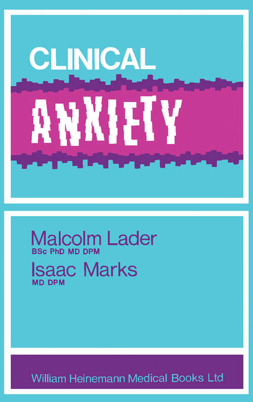 Book cover of Clinical Anxiety