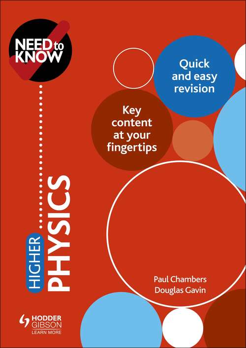 Book cover of Need to Know: Higher Physics: Higher Physics Epub
