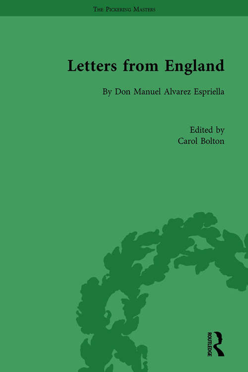 Book cover of Letters from England: by Don Manuel Alvarez Espriella (The Pickering Masters)