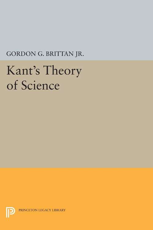 Book cover of Kant's Theory of Science