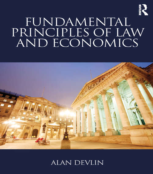 Book cover of Fundamental Principles of Law and Economics