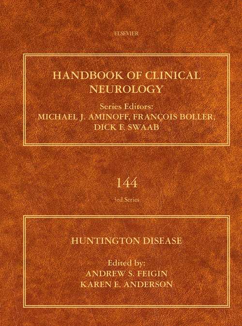 Book cover of SPEC – Handbook of Clinical Neurology, Volume 144, Huntington Disease, 12-Month Access, eBook (Handbook of Clinical Neurology: Volume 144)