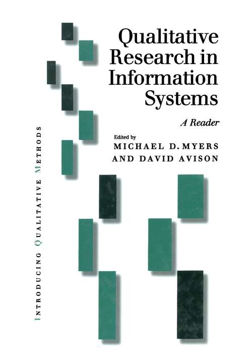 Book cover of Qualitative Research in Information Systems: A Reader (PDF)