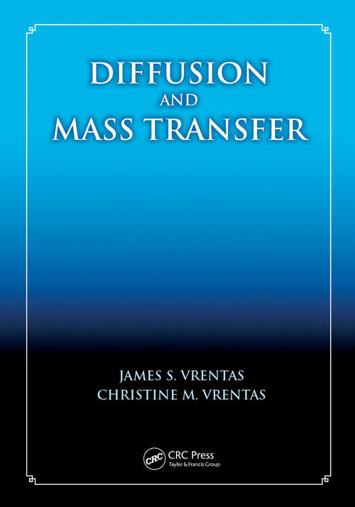 Book cover of Diffusion and Mass Transfer