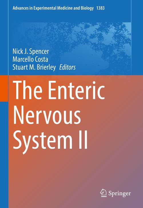 Book cover of The Enteric Nervous System II (1st ed. 2022) (Advances in Experimental Medicine and Biology #1383)