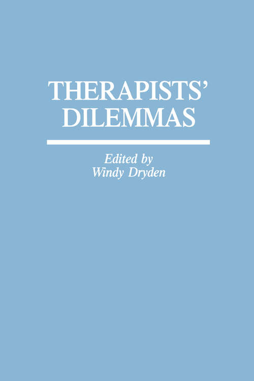 Book cover of Therapists' Dilemmas (2)