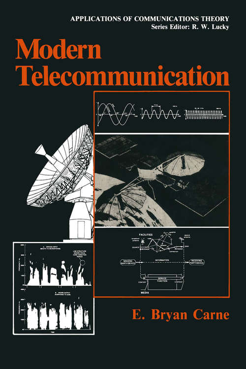 Book cover of Modern Telecommunication (1984) (Applications of Communications Theory)