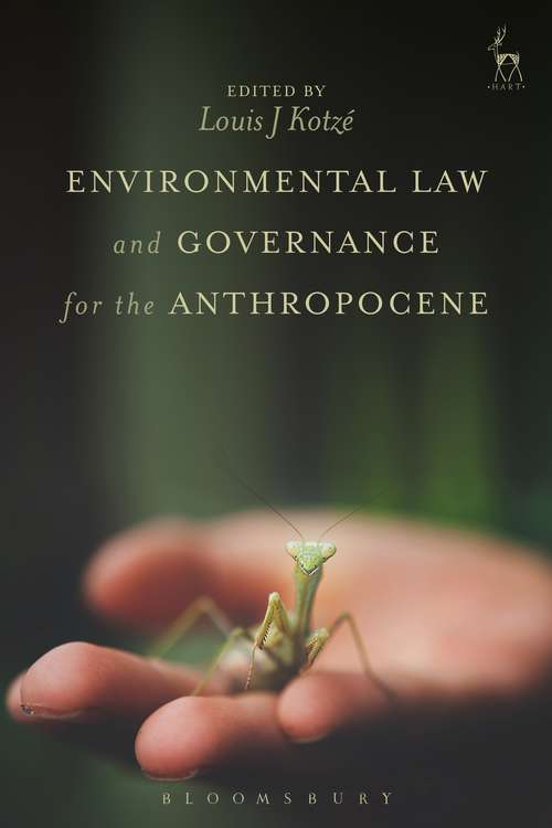 Book cover of Environmental Law and Governance for the Anthropocene