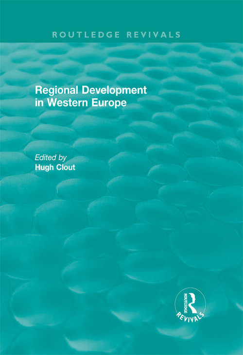 Book cover of Routledge Revivals: Regional Development in Western Europe (1975)