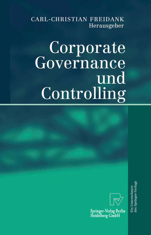 Book cover of Corporate Governance und Controlling (2004)