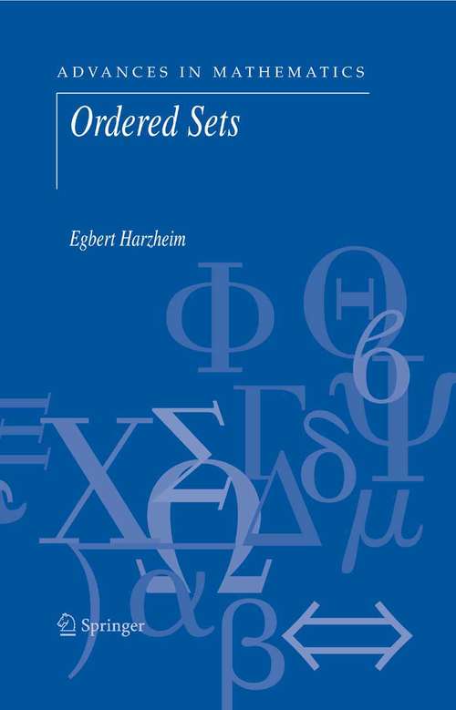 Book cover of Ordered Sets (2005) (Advances in Mathematics #7)