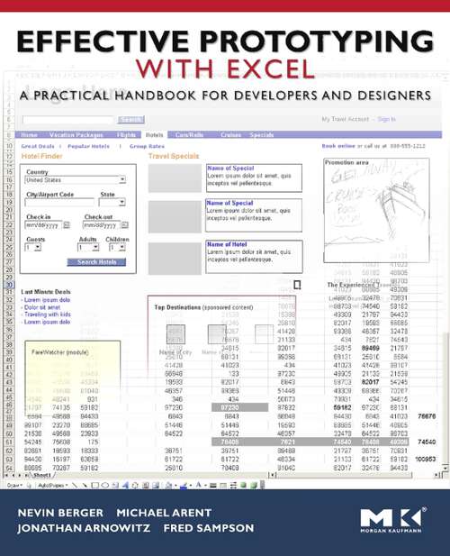 Book cover of Effective Prototyping with Excel: A Practical Handbook for Developers and Designers (Interactive Technologies)