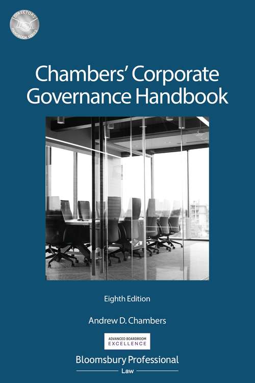 Book cover of Chambers' Corporate Governance Handbook (6) (Directors' Handbook Series)