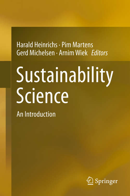 Book cover of Sustainability Science: An Introduction (1st ed. 2016)