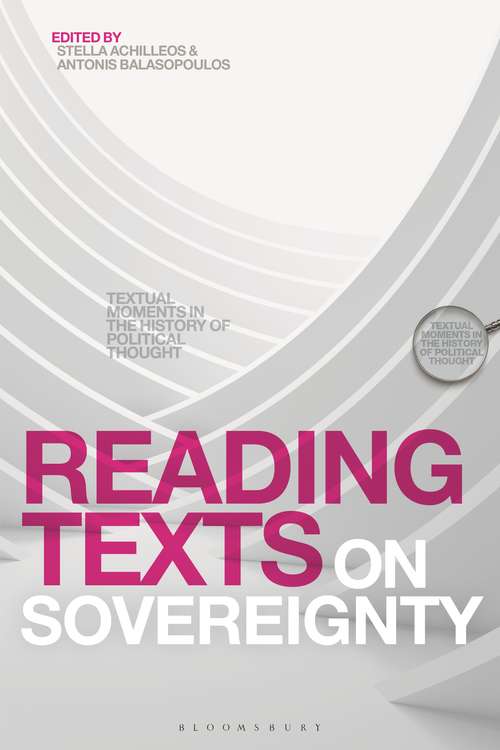 Book cover of Reading Texts on Sovereignty: Textual Moments in the History of Political Thought (Textual Moments in the History of Political Thought)