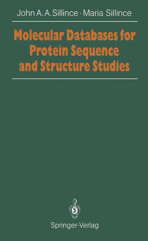 Book cover of Molecular Databases for Protein Sequences and Structure Studies: An Introduction (1991)