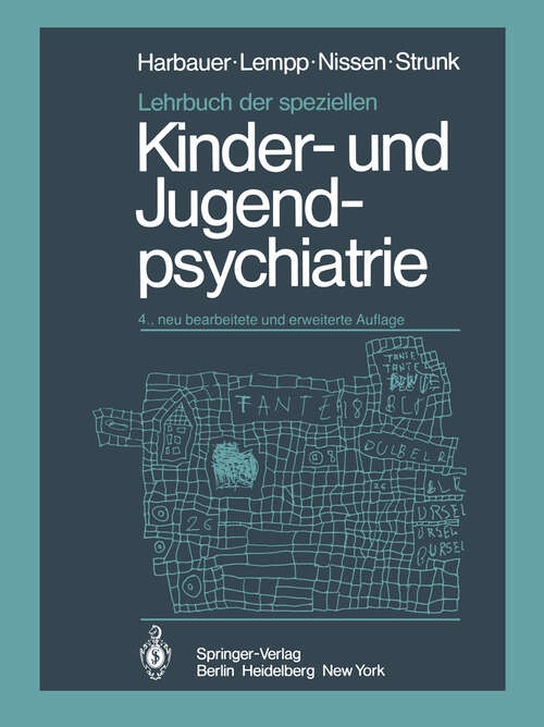 Book cover of Lehrbuch der speziellen Kinder- und Jugendpsychiatrie (4. Aufl. 1980)