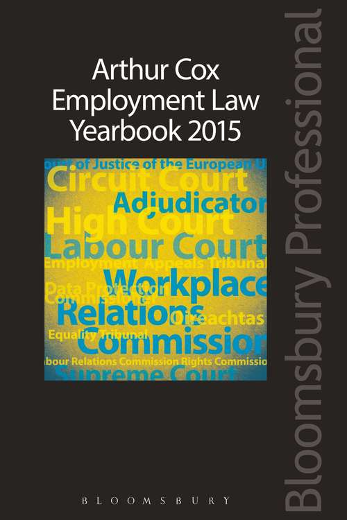 Book cover of Arthur Cox Employment Law Yearbook 2015
