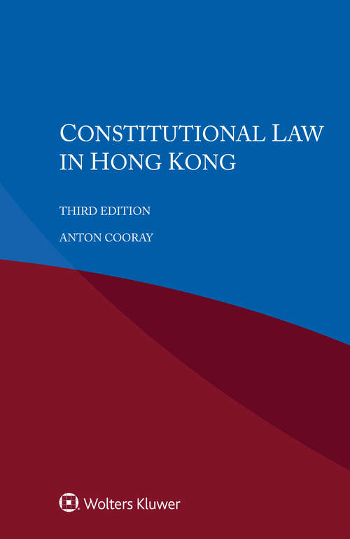 Book cover of Constitutional Law in Hong Kong (3)