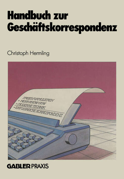 Book cover of Handbuch zur Geschäftskorrespondenz (1984)