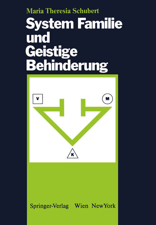 Book cover of System Familie und Geistige Behinderung (1987)