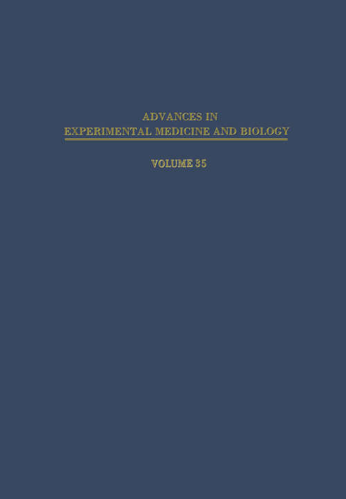Book cover of Alcohol Intoxication and Withdrawal I: Experimental Studies (1973) (Advances in Experimental Medicine and Biology #35)