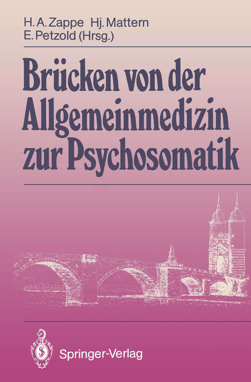 Book cover of Brücken von der Allgemeinmedizin zur Psychosomatik (1988)