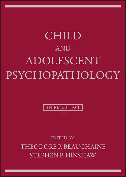 Book cover of Child and Adolescent Psychopathology (3)