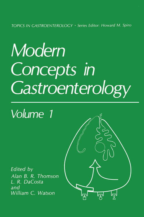 Book cover of Modern Concepts in Gastroenterology (1986) (Topics in Gastroenterology)