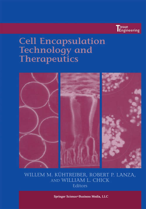 Book cover of Cell Encapsulation Technology and Therapeutics: (pdf) (1999)