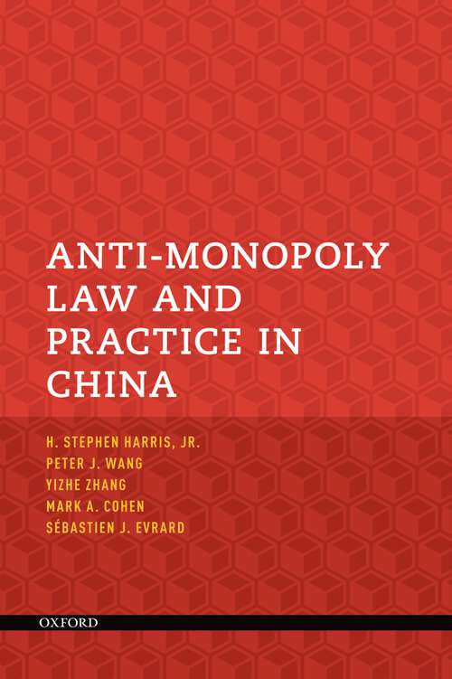 Book cover of Anti-Monopoly Law and Practice in China