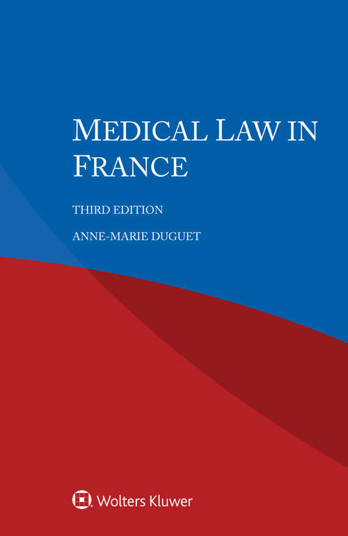 Book cover of Medical Law in France (3)