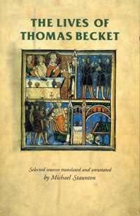 Book cover of The lives of Thomas Becket (Manchester Medieval Sources)