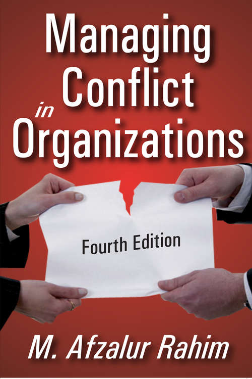 Book cover of Managing Conflict in Organizations