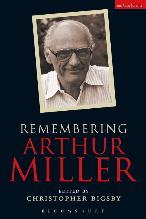 Book cover of Remembering Arthur Miller (Biography and Autobiography)