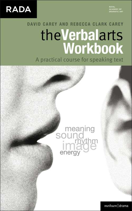 Book cover of The Verbal Arts Workbook: A practical course for speaking text (Performance Books)