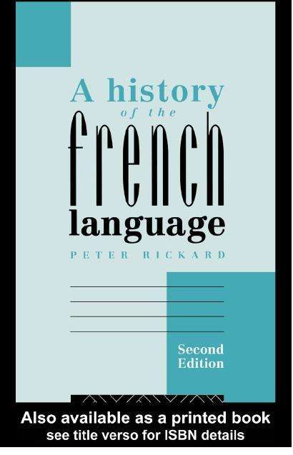 Book cover of A History of the French Language (2)