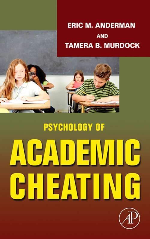 Book cover of Psychology of Academic Cheating