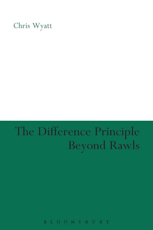 Book cover of The Difference Principle Beyond Rawls