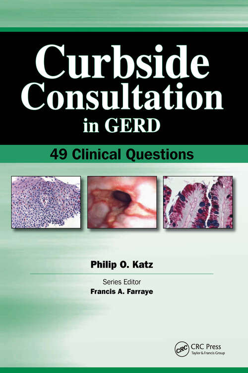 Book cover of Curbside Consultation in GERD: 49 Clinical Questions (Curbside Consultation in Gastroenterology)