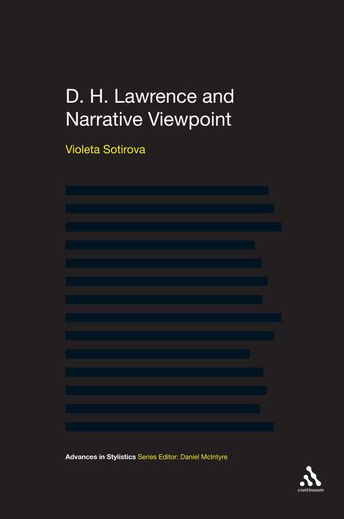 Book cover of D. H. Lawrence and Narrative Viewpoint (Advances in Stylistics)