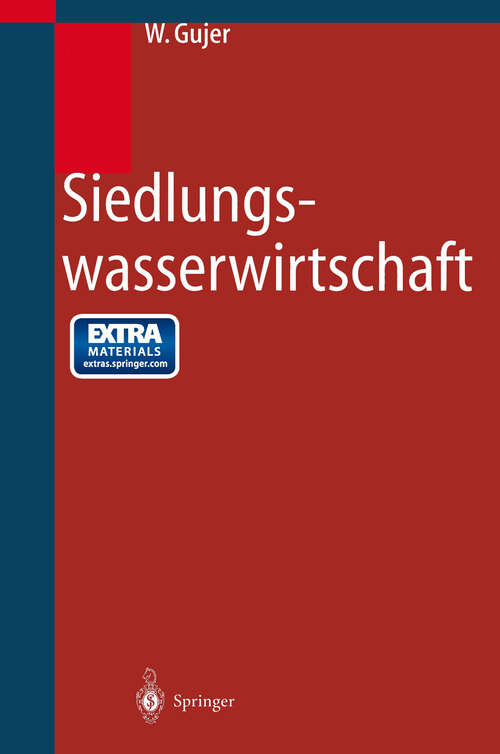 Book cover of Siedlungswasserwirtschaft (1999)