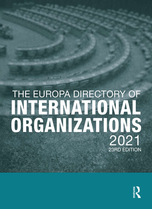 Book cover of The Europa Directory of International Organizations 2021 (23)