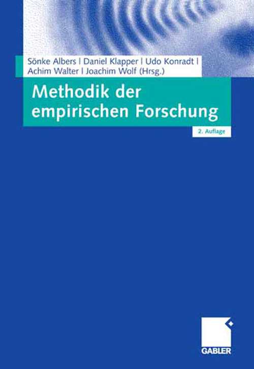 Book cover of Methodik der empirischen Forschung (2.Aufl. 2007)