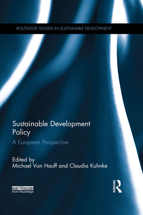 Book cover of Sustainable Development Policy: A European Perspective (Routledge Studies in Sustainable Development)