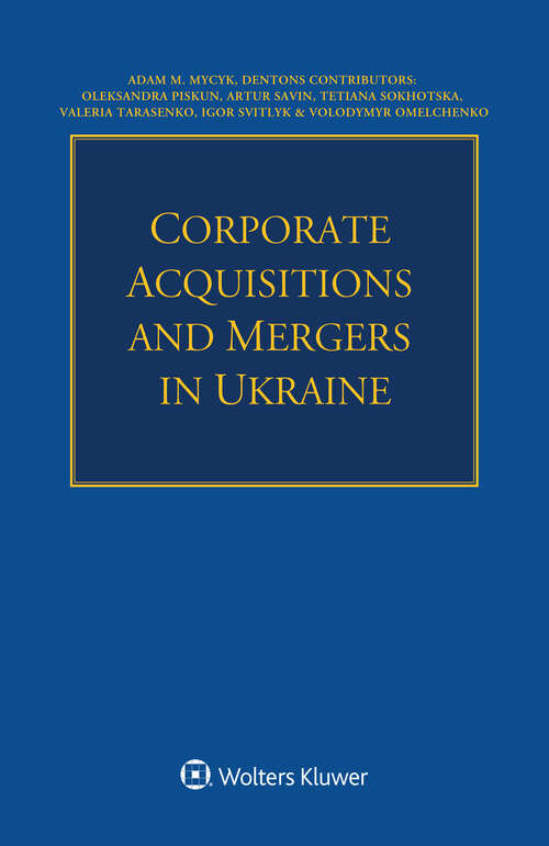 Book cover of Corporate Acquisitions and Mergers in Ukraine